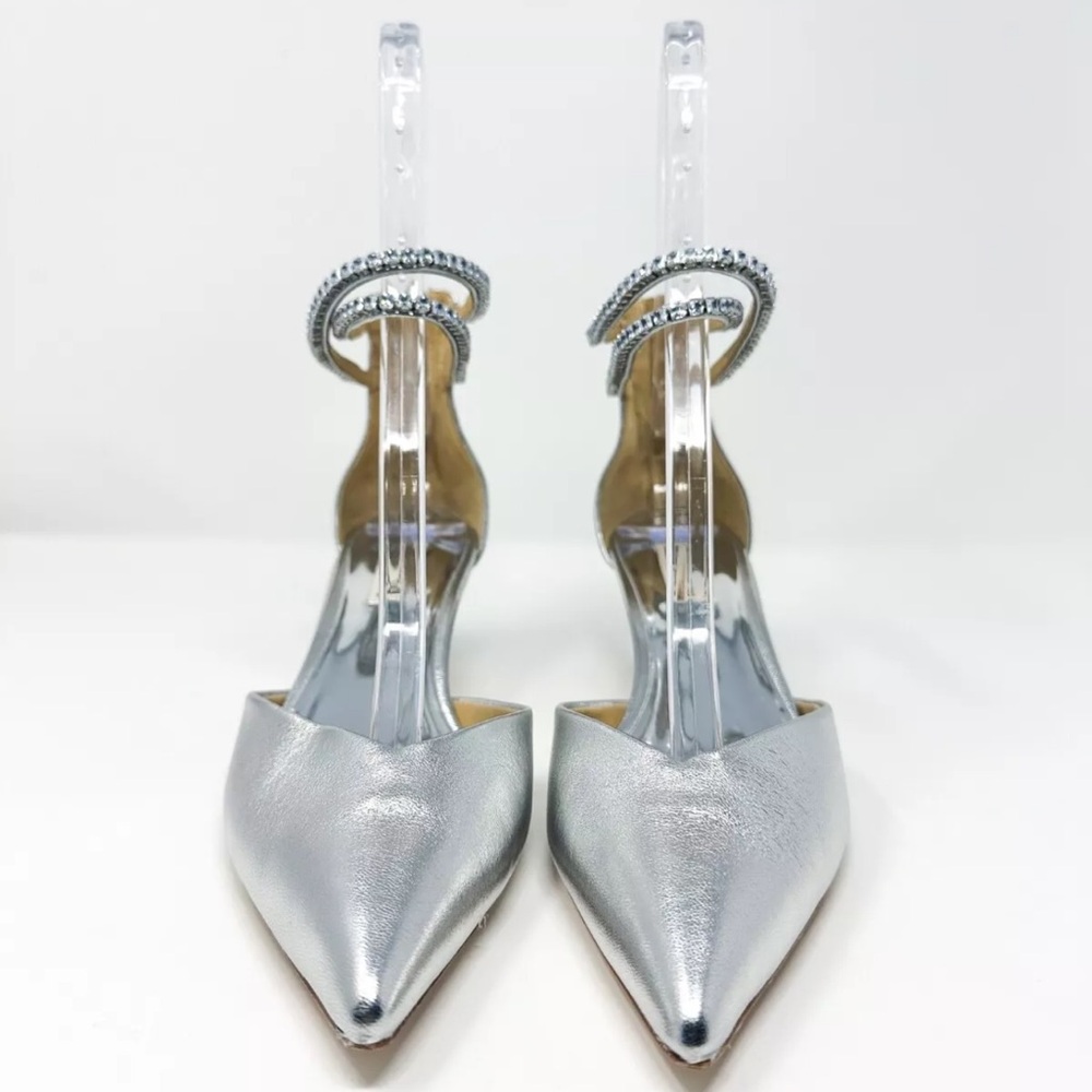 Elegant Silver Women's Heels